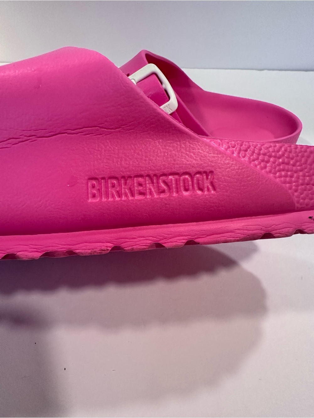 Birkenstock Arizona EVA Hot Pink Double Buckle Sandals Women's Size 39 EU 8 US - Picture 7 of 10